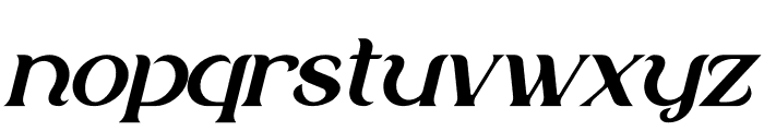 Aletriat Italic Font LOWERCASE