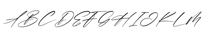 Alexander Italic Font UPPERCASE