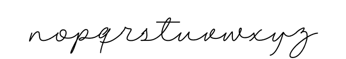 Alexandia Script Font Regular Font LOWERCASE