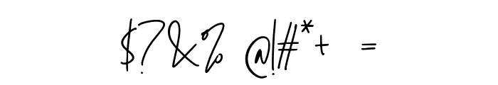 Alexandra Signature Regular Font OTHER CHARS