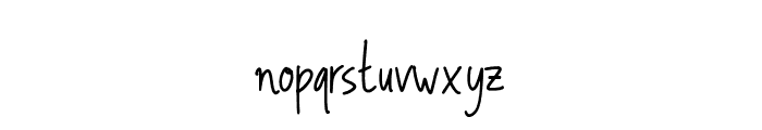 Alexandra Signature Regular Font LOWERCASE