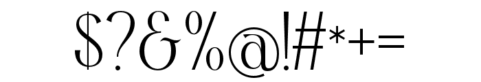Alexang Display Regular Font OTHER CHARS
