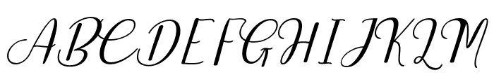 AlfaScrip Font UPPERCASE