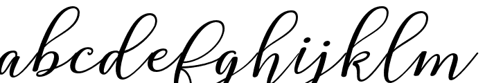 AlfaScrip Font LOWERCASE