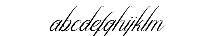 Alfiany Dek Italic Font LOWERCASE