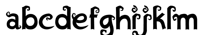 Algae Regular Font LOWERCASE