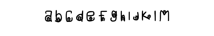 Algaonema Regular Font LOWERCASE