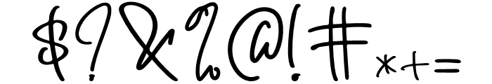 Alghul Signature Font OTHER CHARS