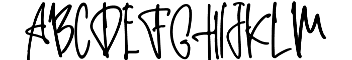 Alghul Signature Font UPPERCASE