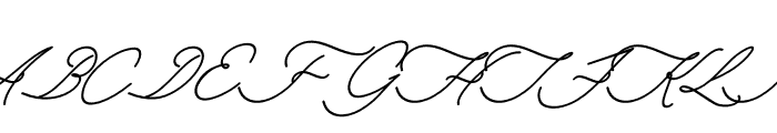 Aliantyara Signature Italic Font UPPERCASE