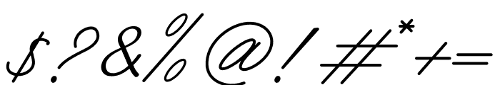 Aliantyara Signature Font OTHER CHARS