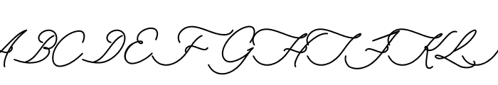 Aliantyara Signature Font UPPERCASE