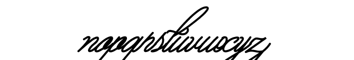 Aliantyara Signature Font LOWERCASE