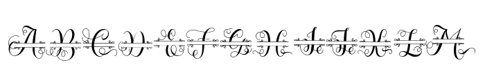 Alice Monogram Font UPPERCASE