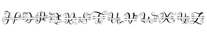 Alice Monogram Font UPPERCASE