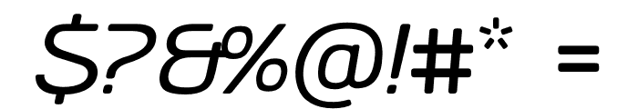 AliciOne 400 Italic Font OTHER CHARS