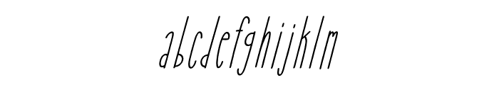 Alieny Italic Font LOWERCASE