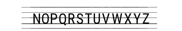 AlifBaaTaadottedLined Font UPPERCASE