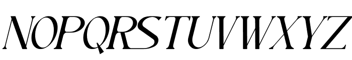 Alifysta Italic Font UPPERCASE