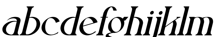 Alifysta Italic Font LOWERCASE