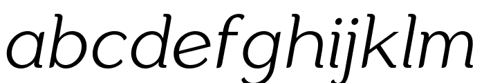 Aligarh Extra Light Oblique Font LOWERCASE