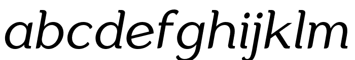 Aligarh Light Oblique Font LOWERCASE