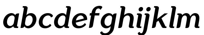 Aligarh Medium Oblique Font LOWERCASE