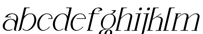 Alika Italic Font LOWERCASE