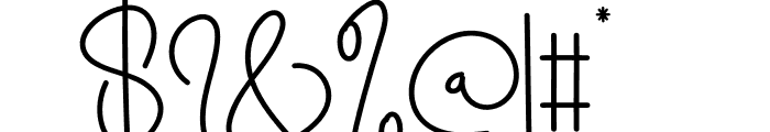 Alina Signature Font OTHER CHARS