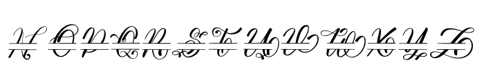 Alindra monogram Font UPPERCASE