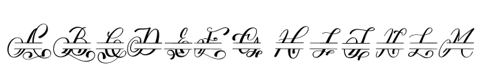 Alindra monogram Font LOWERCASE