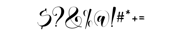 Aline Baker Regular Font OTHER CHARS