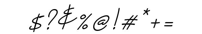 Aline Signature Italic Font OTHER CHARS