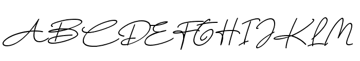 Aline Signature Italic Font UPPERCASE