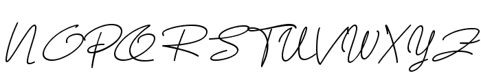 Aline Signature Italic Font UPPERCASE