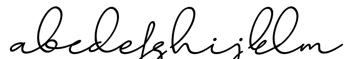 Aline Signature Italic Font LOWERCASE