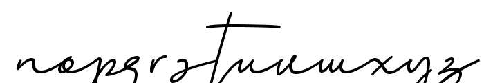 Aline Signature Italic Font LOWERCASE