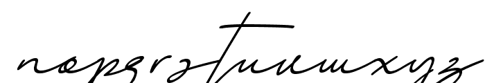 Aline Signature Tilted Font LOWERCASE