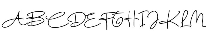 Aline Signature Font UPPERCASE