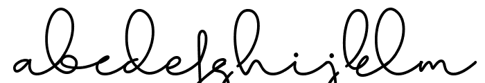Aline Signature Font LOWERCASE
