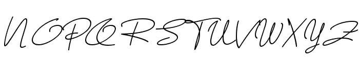 AlineSignature-Italic Font UPPERCASE