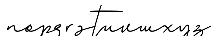 AlineSignature-Italic Font LOWERCASE