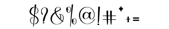 Alinggate Signature Font OTHER CHARS