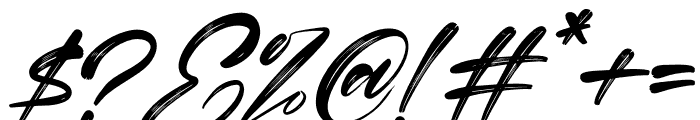 Alisabela Brushley Italic Font OTHER CHARS