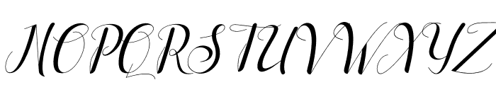 Alisabeth Italic Font UPPERCASE