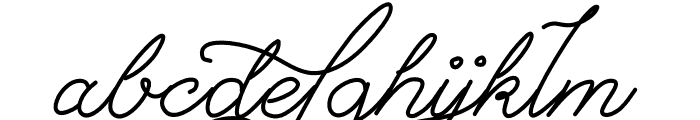Alisabeth font Font LOWERCASE