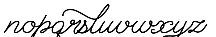 Alisabeth font Font LOWERCASE