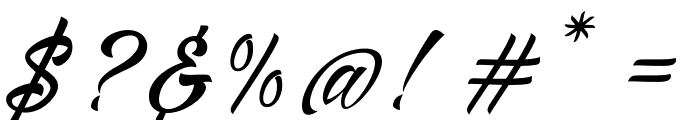 AlisandraScript Font OTHER CHARS