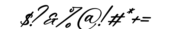 Alisha Cintia Italic Font OTHER CHARS