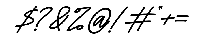 Alishanty Italic Font OTHER CHARS